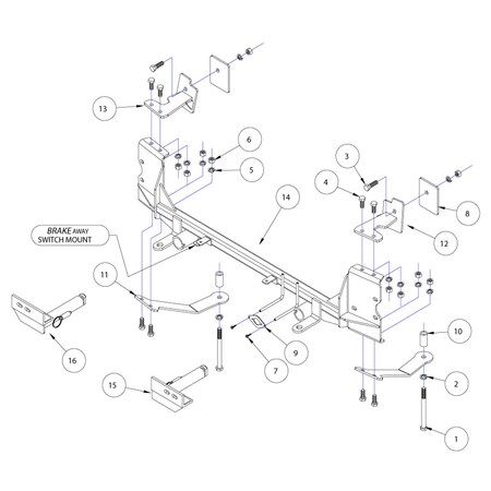 Roadmaster BASEPLATE FOR 2010-2015 CHEVROLET EQUINOX 523160-4